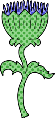 bir insan tarafından çizilmiş deve dikeni.