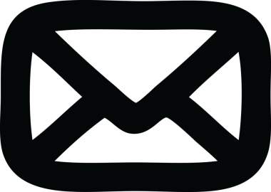 bir insan tarafından çizilmiş zarf harf simgesi