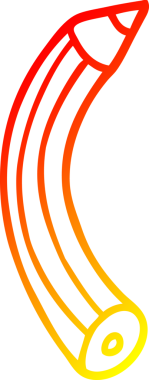 Bir insan tarafından çizilmiş karikatür renkli bir kalemin sıcak çizgi çizimi