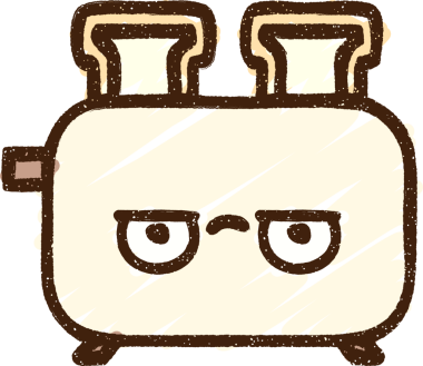 Bir insan tarafından çizilen tost makinesi tebeşiri