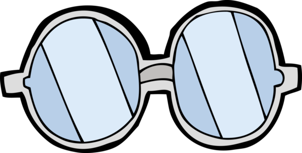 Bir insan tarafından çizilmiş çizgi film gözlükleri.