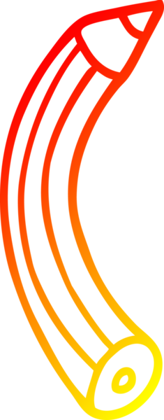 Bir insan tarafından çizilmiş karikatür renkli bir kalemin sıcak çizgi çizimi