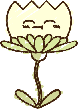 Bir insan tarafından çizilen çiçek tebeşiri