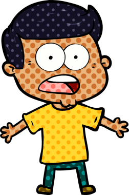 Bir insan tarafından çizilmiş bir karikatür.