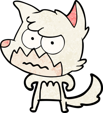 Bir insan tarafından çizilmiş bir tilki.