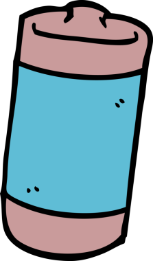 Bir insan tarafından çizilmiş bir pil karalaması.