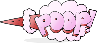 Bir insan tarafından çizilmiş karikatür kakası patlaması