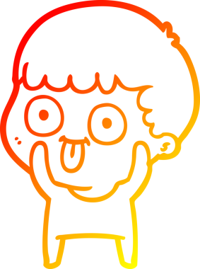 Bir insan tarafından çizilmiş çizgi film karakteri.