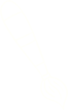 Bir insan tarafından çizilmiş Boya Fırçası Tebeşiri