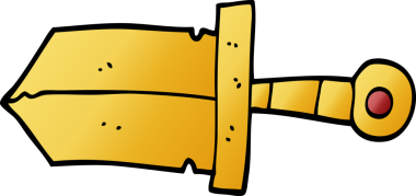 Bir insan tarafından çizilmiş karalama hançeri.