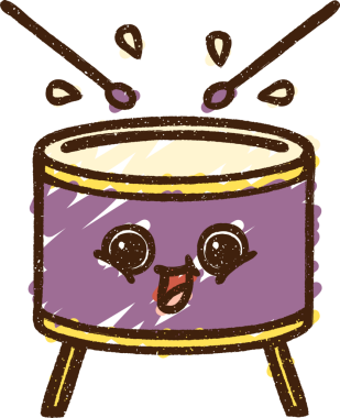 Bir insan tarafından çizilen Davul Tebeşiri