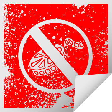 Bir insan tarafından çizilen imzaya izin verilmeyen bir filmin kare soyma etiketi.