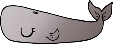 Bir insan tarafından çizilmiş karalama balinası.