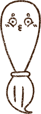 Bir insan tarafından çizilmiş Boya Fırçası Kömürü