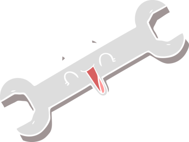 Bir insan tarafından çizilmiş düz renkli çizgi film kahkaha anahtarı