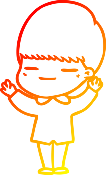 Bir insan tarafından çizilmiş kendini beğenmiş bir çizgi film karakteri çizimi.