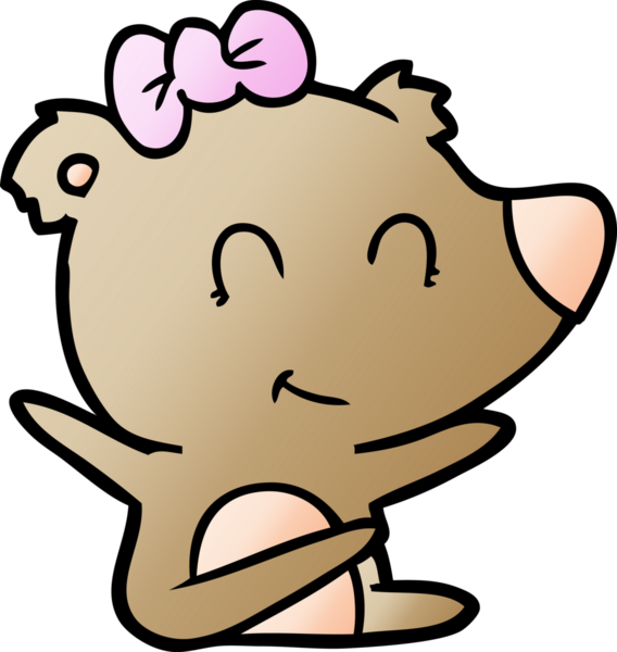 Bir insan tarafından çizilmiş bir çizgi film karakteri.