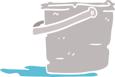 Bir insan tarafından çizilmiş karalama kovası.