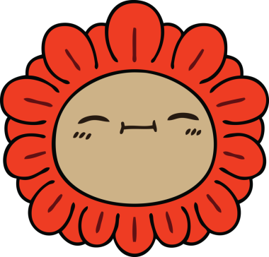 Bir insan tarafından çizilmiş tuhaf bir karikatür.