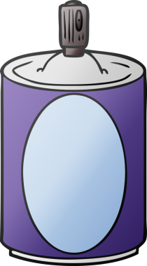 Bir insan tarafından çizilmiş karikatür spreyi.