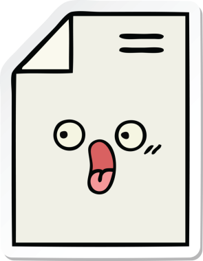 Bir insan tarafından çizilmiş şirin bir kağıt parçası.