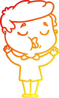 İnsan tarafından çizilmiş bir çizgi film karakteri çizimi.