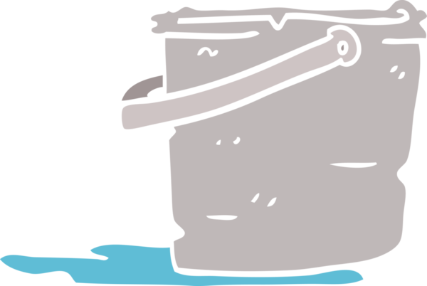 Bir insan tarafından çizilmiş karalama kovası.