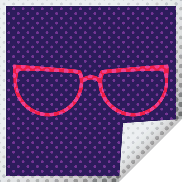 Bir insan tarafından çizilmiş grafik vektör kare soyma etiketi