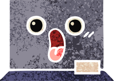 Bir insan tarafından çizilmiş bir yazı tahtasının retro çizim tarzı karikatürü