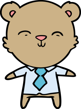 Bir insan tarafından çizilmiş bir çizgi film karakteri.