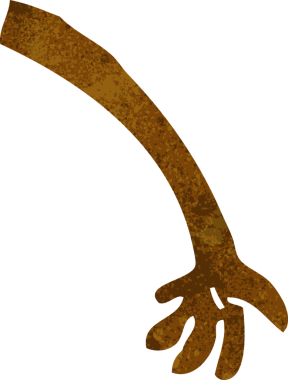 Bir insan tarafından çizilmiş çizgi film kolu