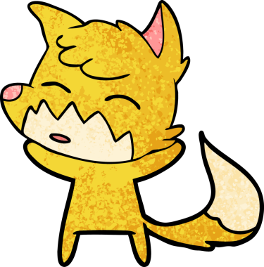 bir insan tarafından çizilmiş tilki çizgi filmi