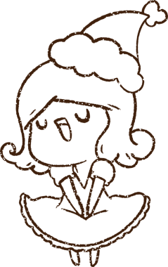 Bir insan tarafından çizilen Şarkı Söyleyen Kadın Kömür Çizimi