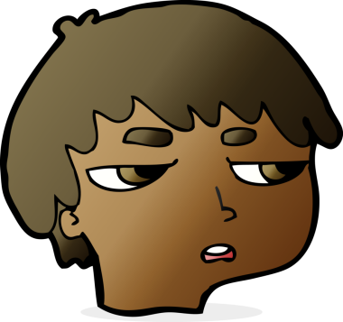 Bir insan tarafından çizilmiş rahatsız bir çocuk.