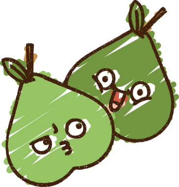 Bir insan tarafından çizilen Armut Tebeşiri