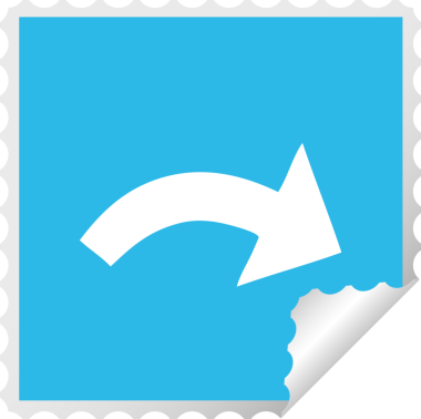 Bir insan tarafından çizilmiş bir okun kare soyulmuş karikatürü.