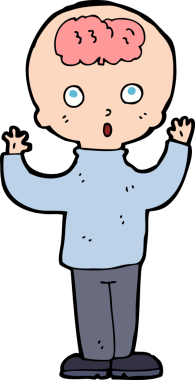 Bir insan tarafından çizilmiş çizgi film dehası.