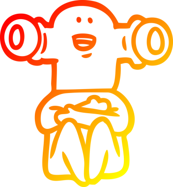 Bir insan tarafından çizilmiş dost canlısı çizgi film uzaylısının çizimi.