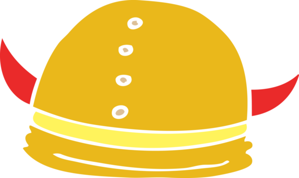 Bir insan tarafından çizilmiş karalama Viking miğferi