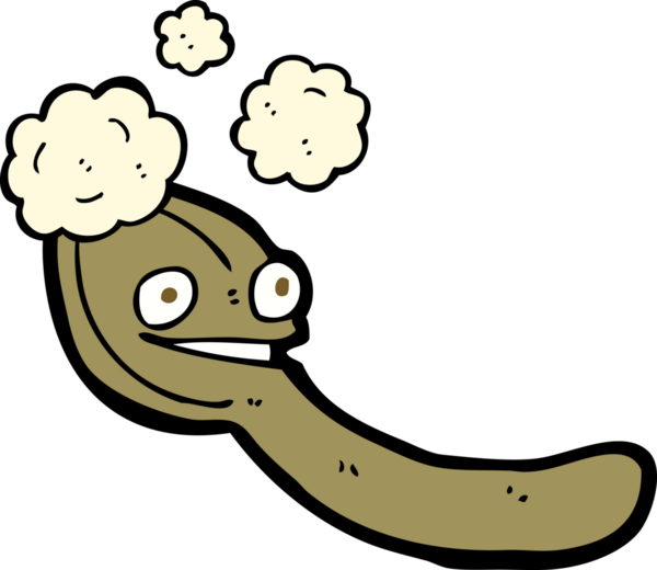 Bir insan tarafından çizilmiş bir kaşık.