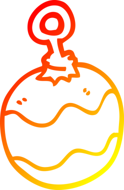 Bir insan tarafından çizilmiş bir çizgi filmin sıcak gradyan çizimi.