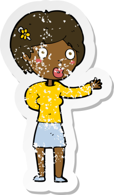 Bir insan tarafından çizilmiş sallanan bir karikatürün gerilimli yapıştırması.