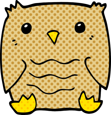 Bir insan tarafından çizilmiş karalama baykuşu.