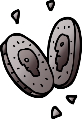 Bir insan tarafından çizilmiş para karalamaları.