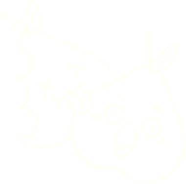 Bir insan tarafından çizilen meyve tebeşiri.