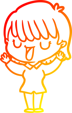 Bir insan tarafından çizilmiş bir karikatür kadın çizimi