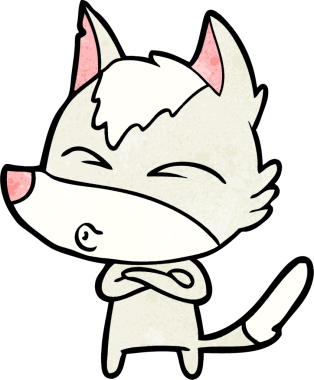 Bir insan tarafından çizilmiş bir kurt düdüğü.