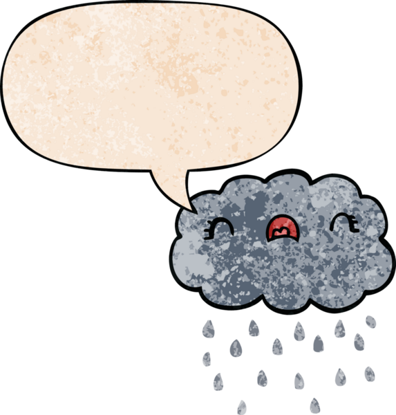 Bir insan tarafından çizilmiş geçmişe dönük konuşma baloncuklu şirin çizgi film bulutu.