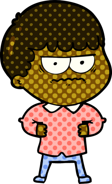 Bir insan tarafından çizilmiş el çizimi karikatür