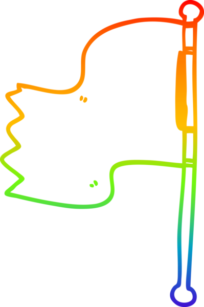 gökkuşağı gradyan çizgisi bir insan tarafından çizilmiş bir karikatür bayrağı